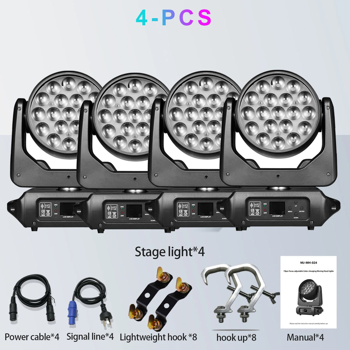 projecteur led moving head effet faisceau wash zoom dmx discothèque fête concert mariage
