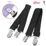 attaches lit clips métalliques tissu noir ensemble moderne pièces fixations literie noires