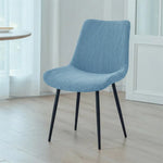 housse chaise gris rayures horizontales moderne spandex polyester