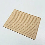 tapis cuisine silicone gris rayures horizontales moderne anti dérapant suctionversible