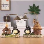 veilleuse led totoro deco anime noir marron figurines suspendu lapin maisonnette rusticampoche