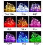 guirlande lumineuse led fil cuivre decoration noel mariage chambre decoration interieure ambiance douce blanche