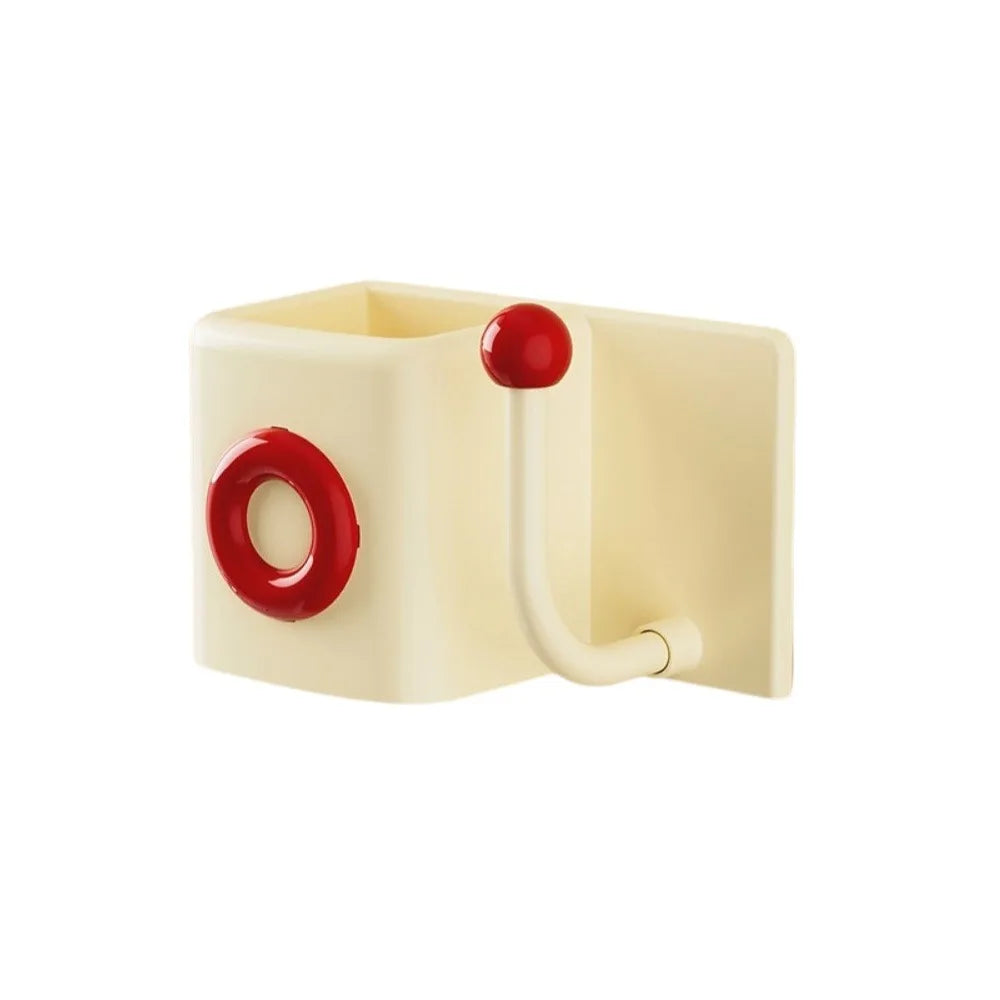 organisateur mural adhésif moderne porte accessoires coiffeuse rangement pratique rond simple