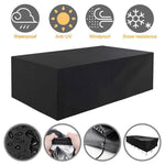 Housse de protection pour meubles de jardin en tissu Oxford argenté