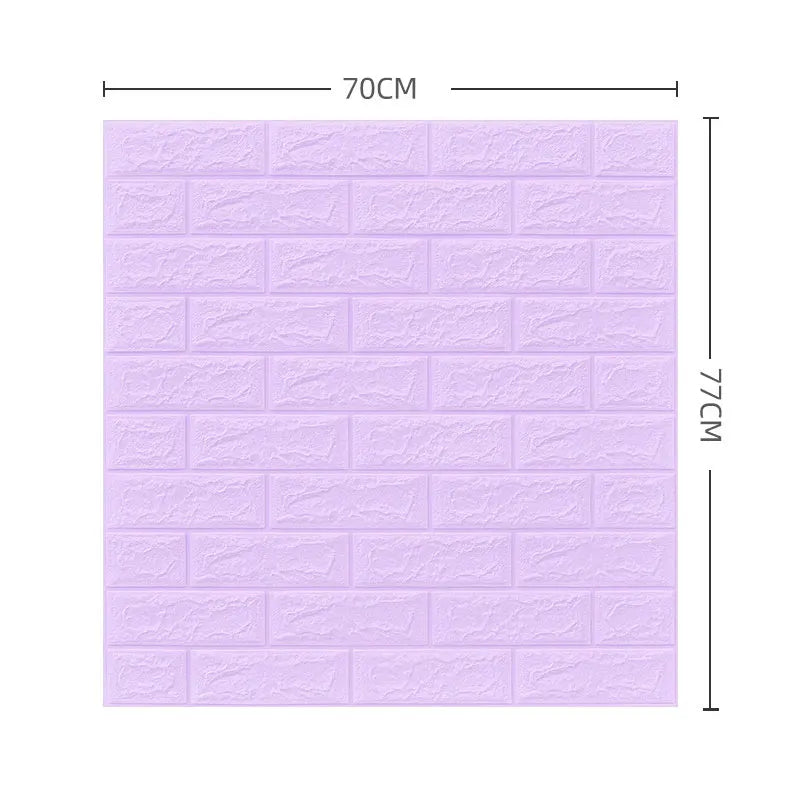 décoration murale moderne panneau adhésif brique texture blanc résistant humidité 70x77cm