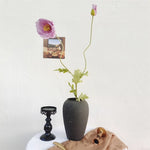 bouquet fleurs artificielles poppies blanc jaune rose decoration maison exterieur 105cm moderne