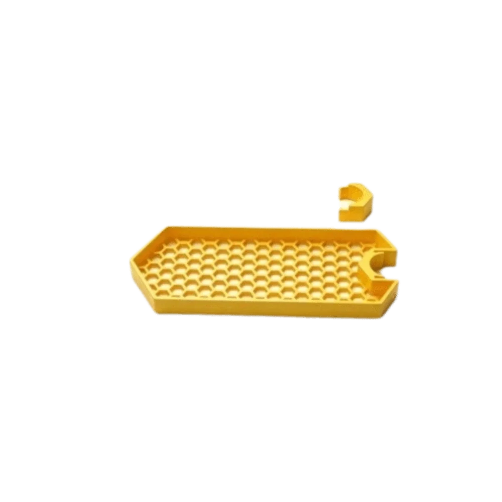 support rangement mural rose clair jaune noir grille hexagonale clips fixation rangement douche réutilisable