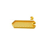 support rangement mural rose clair jaune noir grille hexagonale clips fixation rangement douche réutilisable