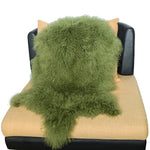 coussin fourrure gris vert rouge violet marron naturel hiver maison laine solide dry frost