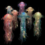 méduses lumineuses modernes transparentes vert rose bleu blanc occasion fêtes anniversaires enfants