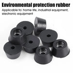 protections pieds meubles caoutchouc noir rond antidérapantes table chaise meuble