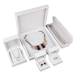 boîte rangement bijoux velours bois classique or noir blanc doré strass chaîne