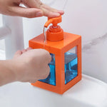 distributeur savon liquide orange noir blanc transparent moderne minimaliste 500ml 750ml 1000ml Pompe rechargeable