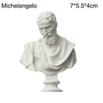 buste sculptural résine blanc détails antiques classiques décoration intérieure alexander beethoven athena chopin