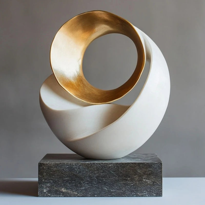 ornements abstraits résine moderne sculptures décoration table variés artistiques contemporains