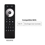 contrôleur led rf télécommande dimmable rgb rgbw cct bande lumineuse 12v 24v sans fil