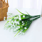 bouquet artificiel violet orange jaune blanc moderne minimaliste intérieur mariage anniversaire baby shower