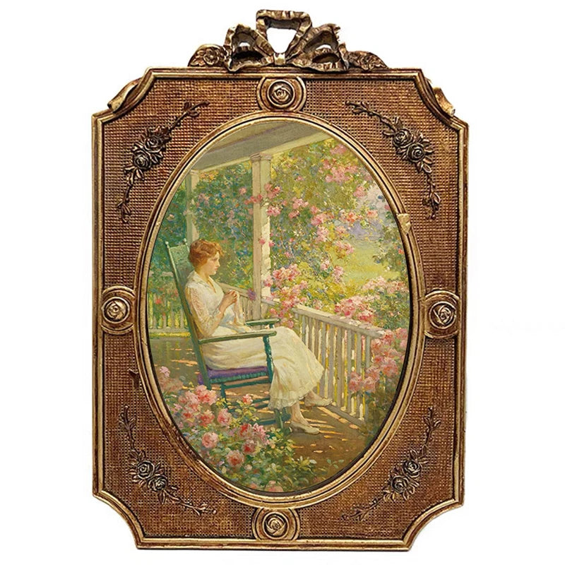 cadres photo relief résine ancien européen rétro shabby chic décor mural tableaux vintage ornements