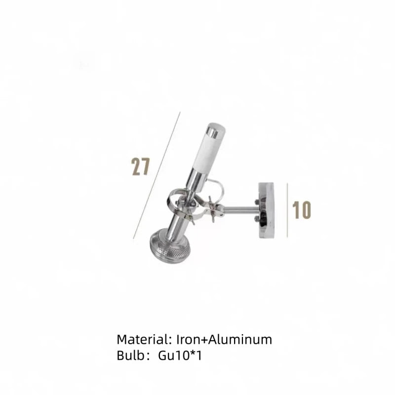 lampe murale moderne articulée argentée éclairage cuisine chambre 60 249 lumens led gu10 adaptable