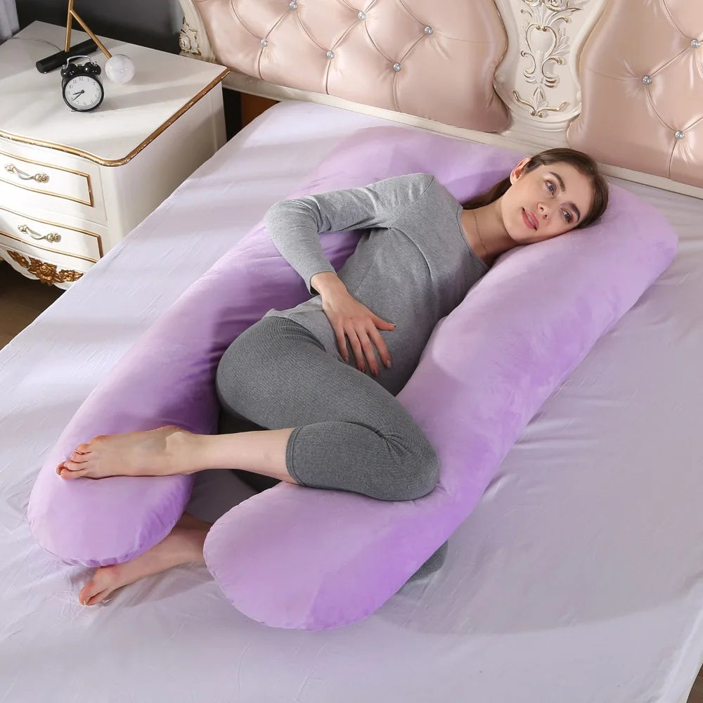 coussin maternité mousse mémoire forme gris uni confort lit sommeil