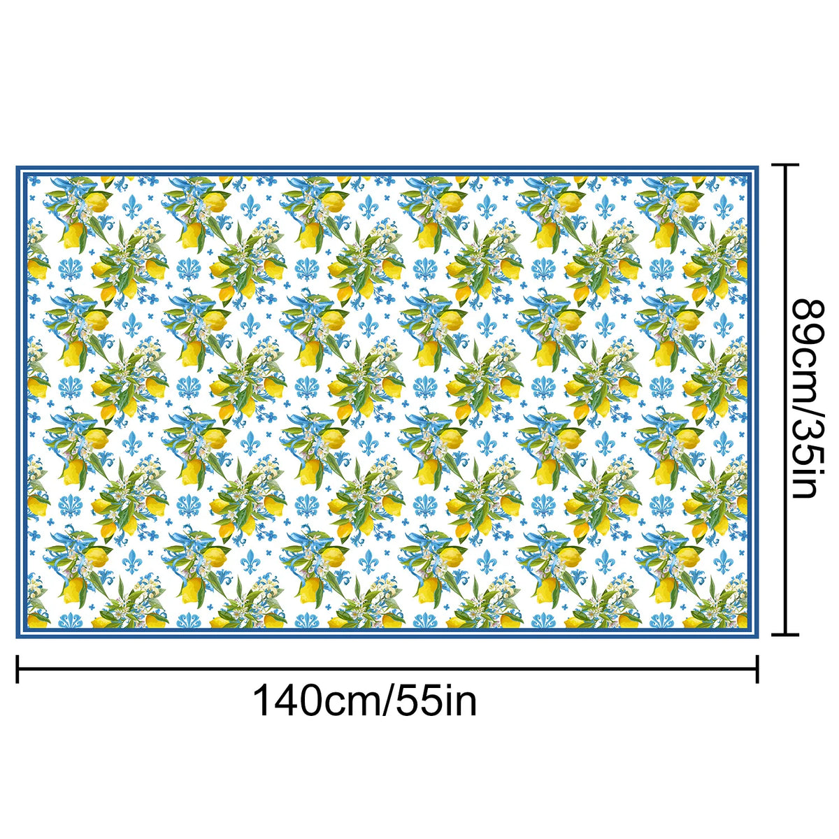 nappe table méditerranéenne motifs floraux citrons ronde rectangulaire printemps été mariage décoration provençale assiettes