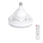 ventilateur rétractable lumière blanc moderne télécommande réglage vitesse luminosité couleur