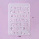 moule décoration gâteau alphabet numérique transparent lettres chiffres ponctuation respectueux environnement