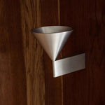 applique murale moderne aluminium argent noir conique lisse éclairage quotidien 3000K LED fixée mur