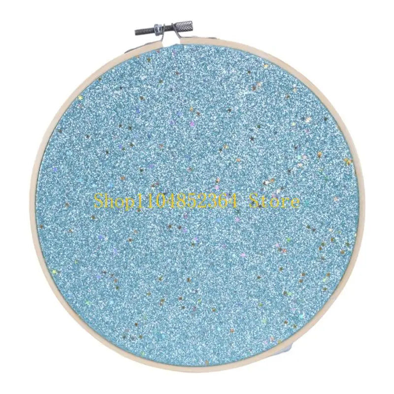 anneau broderie pailleté moderne bleu clair rose noir vis fixe wicker