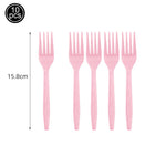 vaisselle jetable moderne rose assiettes fourchets couteaux verres serviettes anniversaire enfants fête