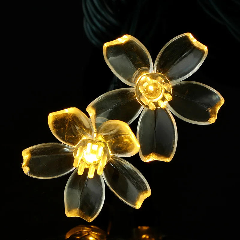 décorations noël fleurs transparentes petals modernes 100 pièces silicone souple LED vacances chambre