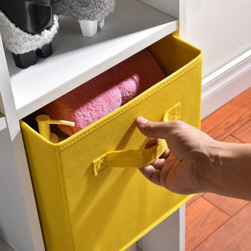 boîtes rangement pliables modernes poignées détachables couleurs multiples 28cmx26cmx26cm respectueux environnement