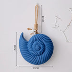 décoration murale bois coquillage bleu marine turquoise blanc spirale opalescente étoile mer coquillage fixations