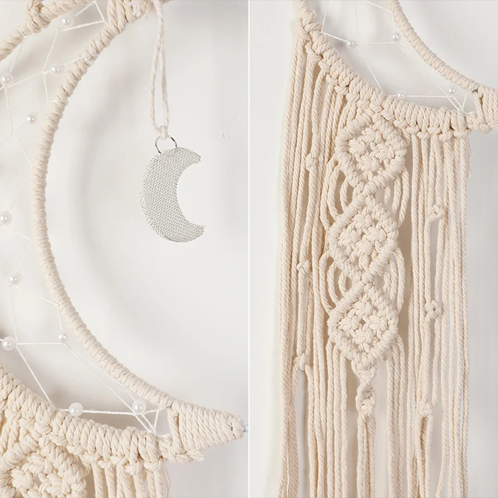 décoration murale dreamcatcher macramé franges boho occasion eid