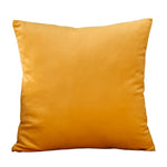 housse coussin velours carré moderne orange jaune 45x45cm machine lavable simple déco chambre canapé
