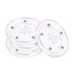 support pot transparent rotatif base ronde lazy susan plastique acrylique moderne fixations bijoux décoration