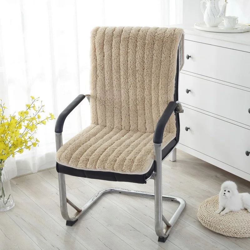 coussin chaise moelleux velours beige rose gris motifs rayés moderne amovible lavable