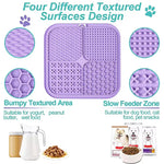 tapis alimentation lent silicone chiens chats distraction bain entraînement antiétouffement ventouses motifs modernes