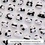 sticker kawaii animal transparent violet rose bleu clair panda lapin chat decoration scrapbooking bricolage