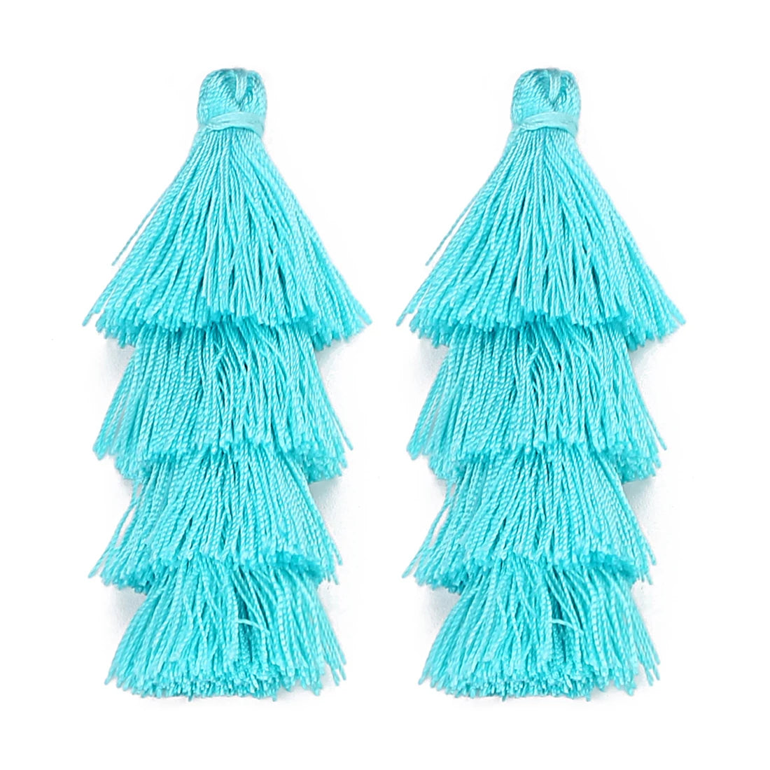 pompons franges polyester violet vert bleu rose boho chic décor maison rideau vêtement