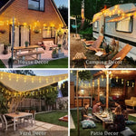 guirlande lumineuse solaire multicolore translucides 20 led 30 led 50 led moderne extérieure jardin