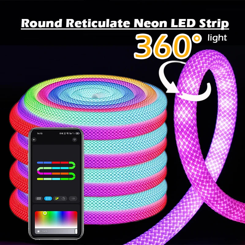 ruban led multicolore réticulé moderne 3m 5v rgbic flexible chambre salon télécommande