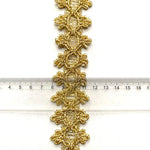 rubans décoratifs dentelle polyester mariage argent or vert motif géométrique classique adhésif