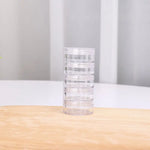 boîte rangement pot crème transparent moderne sans fixation 5g 18mm 31mm