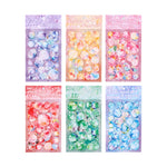 sticker bulle marbré moderne vert bleu rose orange jaune blanc décoratif adhésif transparent portables