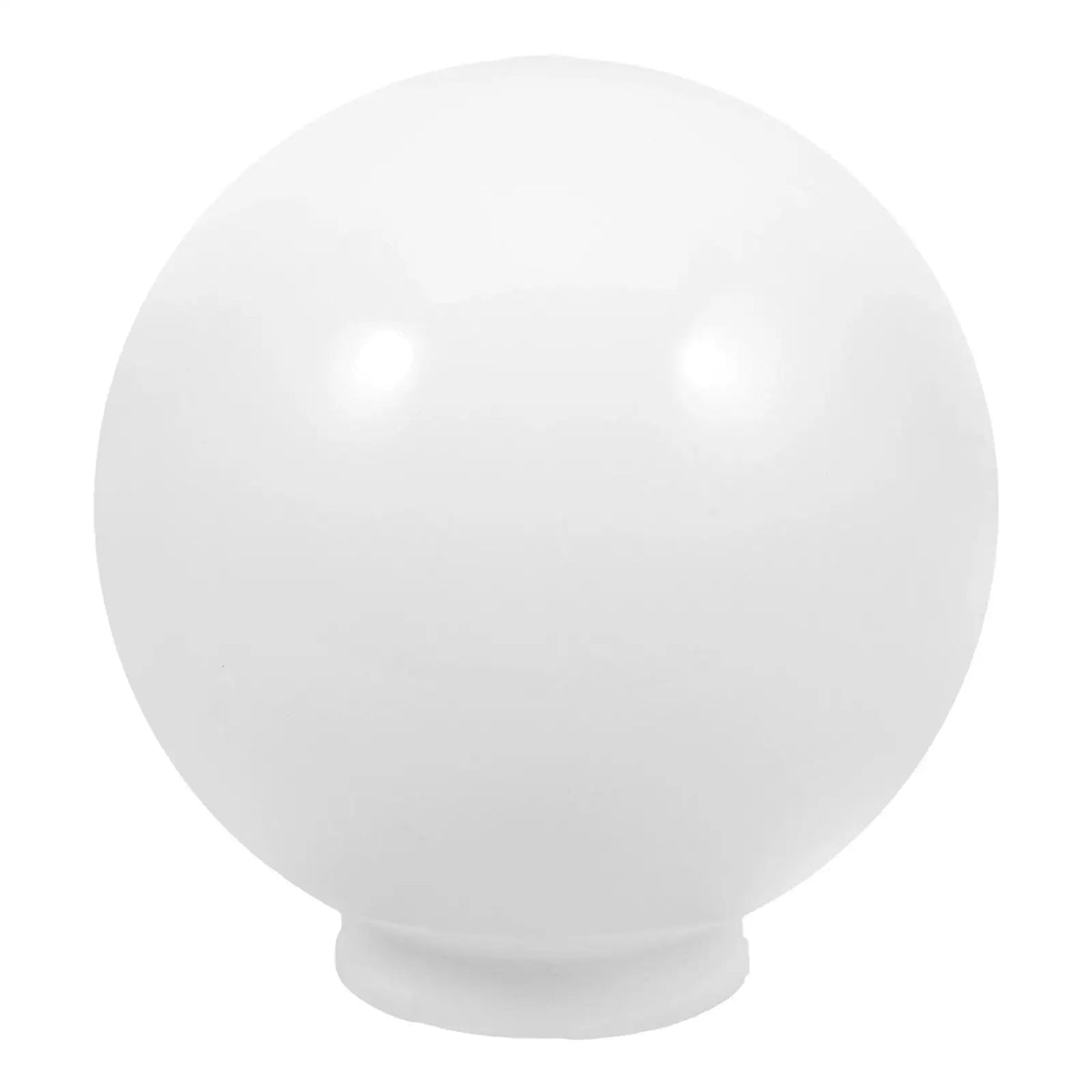 abat jour luminaire blanc lisse opaque classique décoration extérieure globe lampadaire fixations multiples
