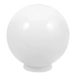abat jour luminaire blanc lisse opaque classique décoration extérieure globe lampadaire fixations multiples