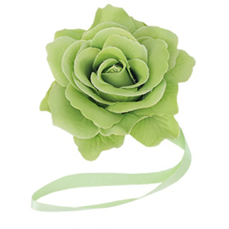 fleur artificielle bleu rose moderne adhésif ruban feuilles décoration murale