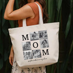sac main toile imprimé maman sophia kevin julia texte personnalisable cadeau jeune maman sortie