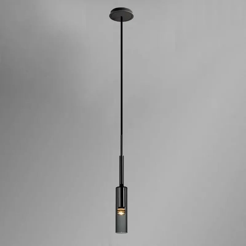 lumière suspendue moderne minimaliste métal noir gris doré abat jour translucide filament apparent/epl/pl